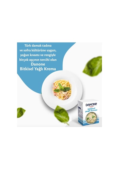 Danone Bitkisel Yağlı Krema 200 Ml 12