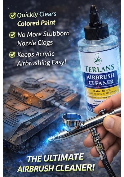 Airbrush Temizleyici 250 Ml Akrilik Boya İçin Hızlı Ve Derin Temizlik Airbrush Cleaner