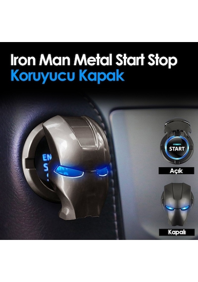 Start Stop Çerçevesi Koruyucu Kapak Metal Iron Man 2 Renk (535657063)