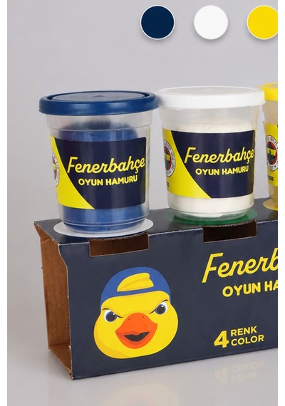 X Dekomus Fenerbahçe Lisanslı 4'lü Oyun Hamuru "dekomus Cep Defteri Hediyeli" Altın