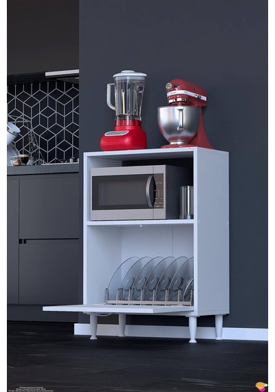 Lara 55 Cm Çok Amaçlı Mikrodalga Dolabı Alttan Kapaklı Fırınlık Kiler Ekmeklik 55x87x32 Cm Beyaz Lara 55 Cm Çok Amaçlı Mikrodalga Dolabı Alttan Kapaklı Fırınlık Kiler Ekmeklik 55x87x32 Cm Beyaz