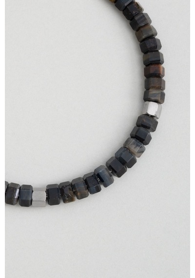 So Chic Jasper Taşlı 22 Cm Çelik Erkek Bileklik Çelik