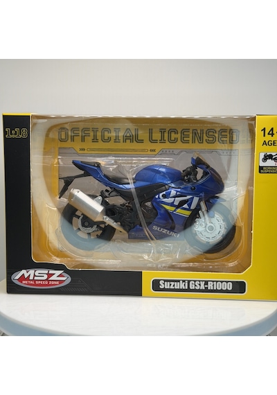 Suzuki Gsx-r1000 - 1:18 Ölçek 12cm Kutulu Diecast Model