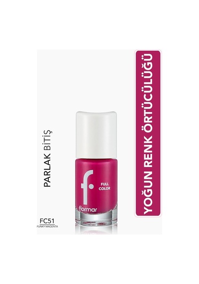 Flormar Full Color Parlak Bitişli Oje FC51