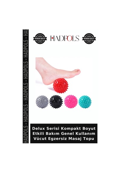 Delux Serisi Kompakt Boyut Etkili Bakım Genel Kullanım Vücut Egzersiz Masaj Topu Çok Renkli
