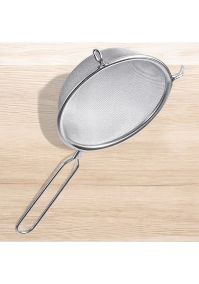 Mybru Mybru Metal İnce Tel Süzgeç 24 Cm Metalik Gri