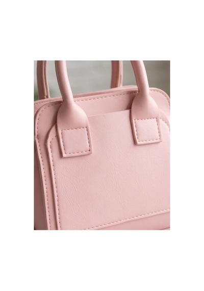 B&t Bujiteri Kare Model Şık Kadın El Omuz Çantası Pembe Pembe