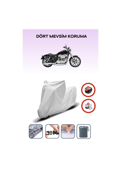 Gri Arka Çanta Kilit Uyumsuz Harley-davidson Sportster 883 Low Uyumlu Motosiklet Brandası