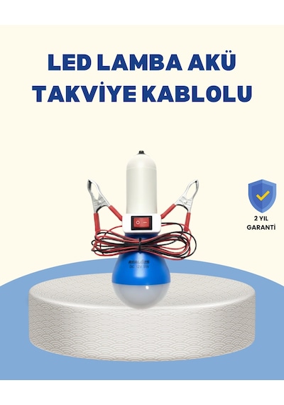Znv Zenvia Mey İthalat Timsah Kıskaçlı 12v Led Ampul Kamp Ve Acil Durum Lambası Znv2025 Cmn