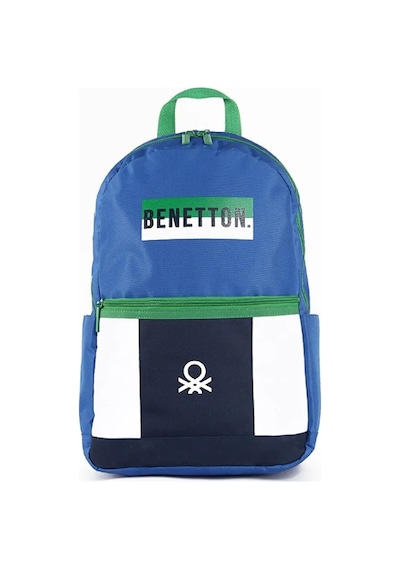 Benetton Okul Sırt Çantası 3 Bölmeli Mavi 04275
