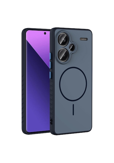 Xiaomi Redmi Note 13 Pro Plus 5g Kılıf Kamera Lens Korumalı Magsafe Destekli Silikon Pazarplus Lacivert