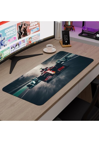 F1 Gaming Mouse Pad Kauçuk Kaymaz Taban Mousepad V1, 70x30 Xl