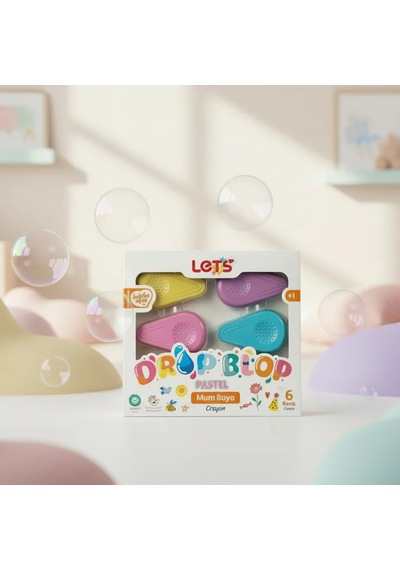 Lets Mum Boya 6 Pastel Renkler Dropblop L03002 Pembe