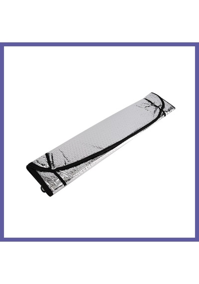 Bezos Metalize Ön Cam Oto Güneşlik 130x60cm Gri Nıda
