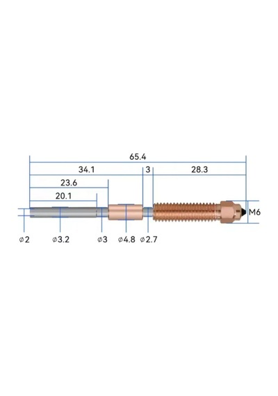 0.4mm "unicorn" Quick-swap Sertleştirilmiş Çelik Nozzle - K1, K1c, K1 Max, Ender 3 V3, V3 Plus