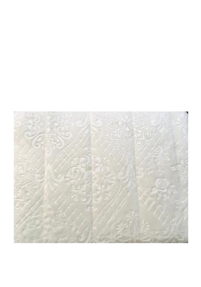 Merinos Yatak Örtüsü Çift Kişilik İpeksoft / Çeyizlik / Günlük Kullanım İçin Uygun Açık Krem