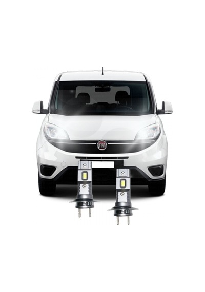Megamarket06 Fıat Doblo 4 Led Xenon Uzun Far Ampulü H7 Mini Led 2'li Set