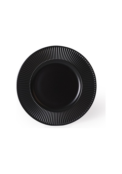 Keramika Mat Siyah Myra Pasta Tabağı 22 Cm 6 Adet 956 Siyah