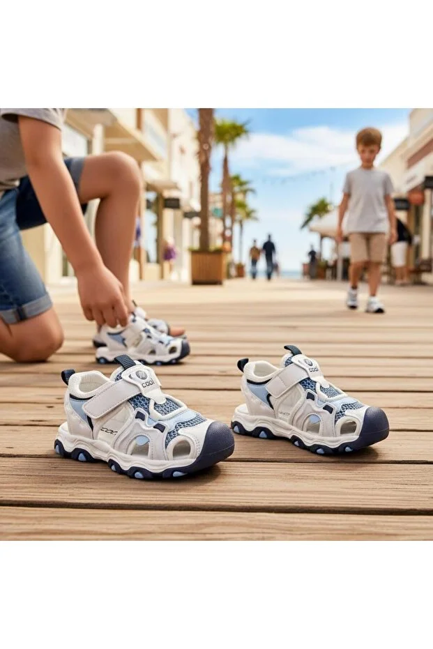 Cool Suv Çocuk Önü Kapalı Spor Sandalet Lacivert