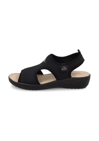 Sneaker Günlük Kadın 55 E71 La Fly Flot Cloth Sandal Black Siyah