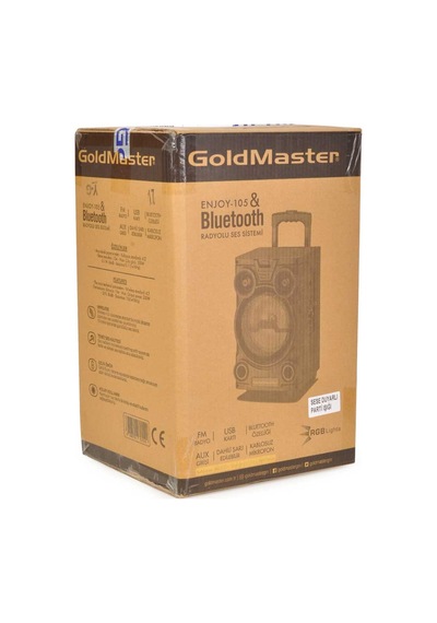 GoldMaster Portatif Şarjlı Usb - Bluetooth - Telsiz Mikrofonlu Ses Sistemi Enjoy-105