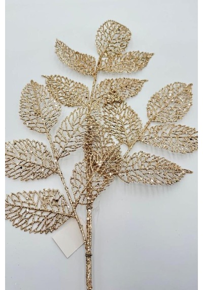 Yılbaşı Çam Ağacı Süsü Yaprak Büyük Rosegold Diğer