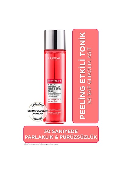 Revitalift%5 Saf Glikolik Asit Peeling Etkili Tonik 180ml