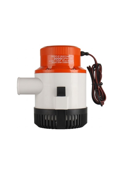 Seaflo 01 Serisi Ağır Hizmet Tipi Dalgıç Manuel Sintine Pompası 3000 Gph 12v 14.0 A - Hortum Çıkışı Ø: 1-1/2'' 40mm