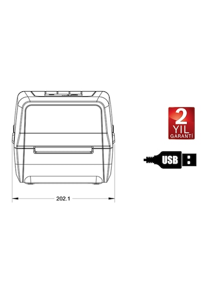 Zebra Zd220 T Etiket Barkod Yazıcı Termal Ve Termal Transfer