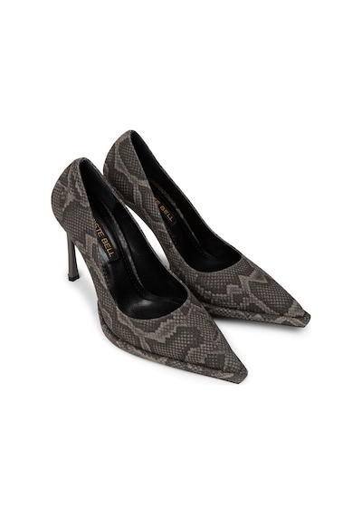 Deery Kadın Gri Yılan Desenli Stiletto Topuklu Ayakkabı - K1251zgrıc01 Gri