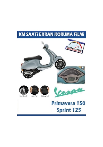 Piaggio Vespa Primavera 150/sprint 125 Motosiklet Ekran Km Koruyucu