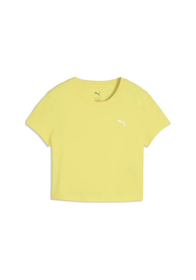 Puma Wardrobe Ess Baby Tee Sarı Kadın T-shirt