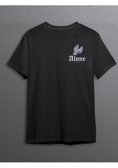 Alone Yalnız Kuş Bird Güvercin Tişört Unisex T-shirt 001