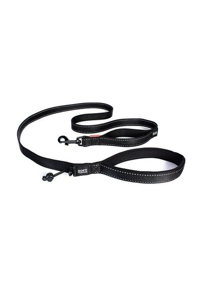 Ezydog Leashes Trainer Soft 12 Mm Köpek Gezdirme Kayışı Siyah Çok Renkli