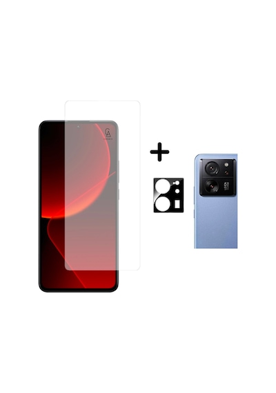 Xiaomi Mi 13t Pro Uyumlu Temperli Cam Ekran Koruyucu Ve Kamera Lens Koruyucu Seti