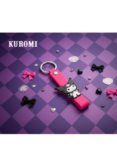 Kuromi & Hello Kitty Lisanslı Silikon Çanta Süsü Anahtarlık