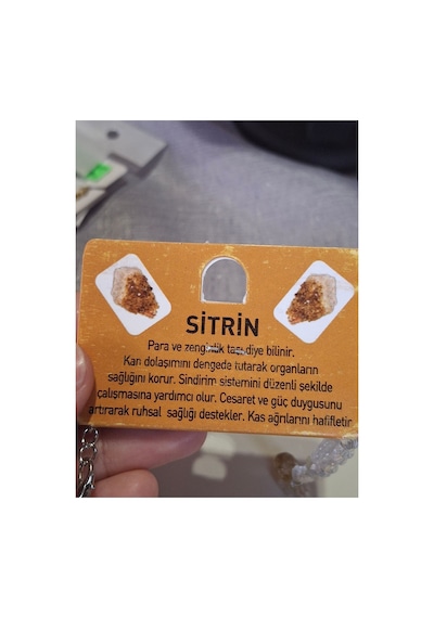 Sitrin Taşlı Kokye Doğal Taş Kahve