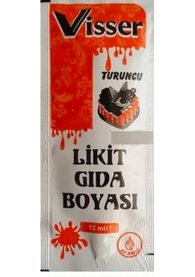 Visser Likit Gıda Boyası Turuncu 12 ML