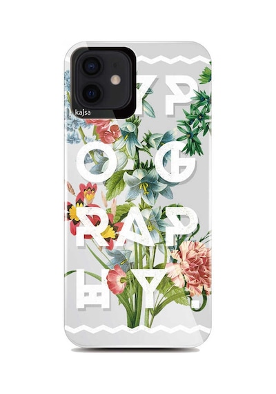 Kajsa Apple Uyumlu iPhone 12 Kılıf Çiçek Desenli Kajsa Floral Kapak ZORE-216578