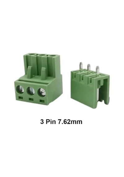 3 Pin 7.62mm Geçmeli 180c Takım Klemens