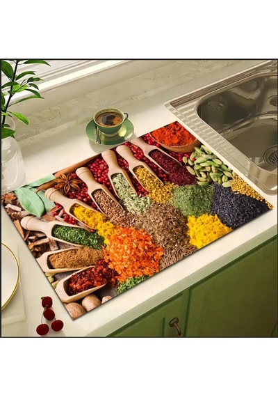 55 Cm X 45 Cm Aktar Tasarımı Tezgah Üstü Bulaşık Kurutma Matı Bulaşıklık Kurutma Örtüsü Silikon Çok Diğer