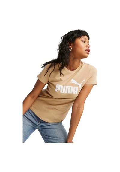 Puma Ess Logo Kadın Tişört 58677587 Bej