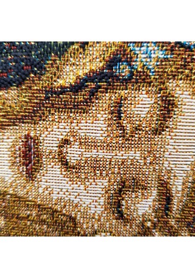 Figüratif Seri-36 Dokuma Goblen Kumaş-Gustav Klimt - The kiss
