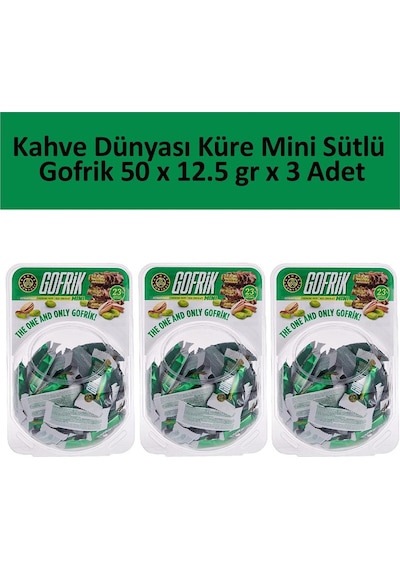 Kahve Dünyası Küre Mini Sütlü Gofrik 3'lü 50 x 12.5 G