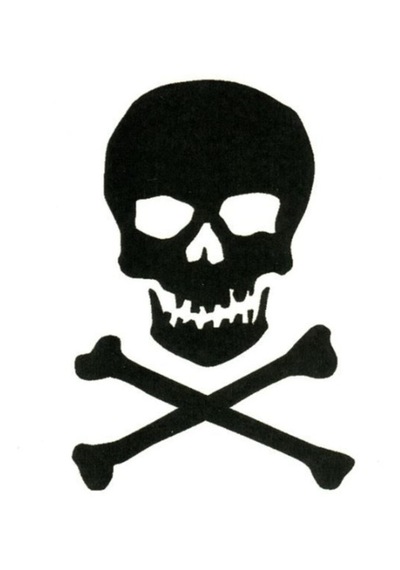 Geçici Dövme Kurukafa Iskelet Tehlike Işareti Kemik El Kol Dövmesi Tattoo
