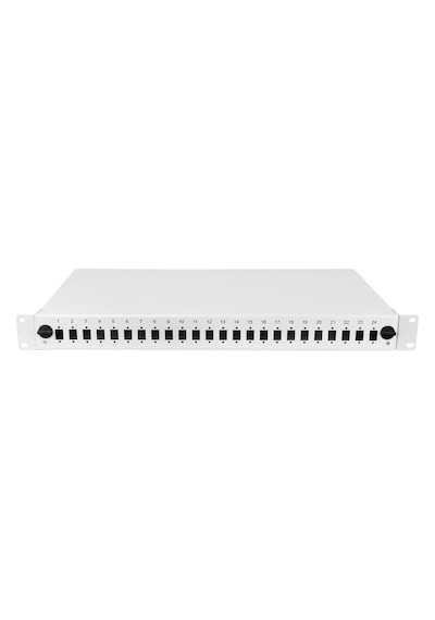 Alfafonet Optislide 24 Port Sc-sx/lc-dx 1ru Rack Tipi Açık Gri Fiber Optik Patch Panel
