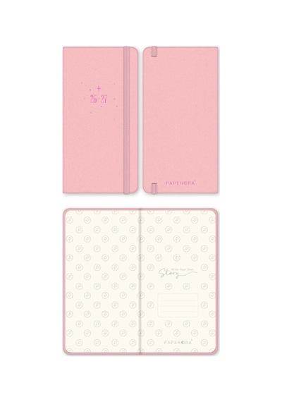 Charm Takılabilen 2026-2027 Mid-year Akademik Cep Ajanda 9x17 Cm Pembe Çok Renkli