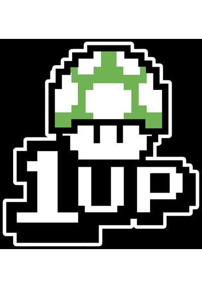 1up Sticker 10x10 Cmrenkli Sticker