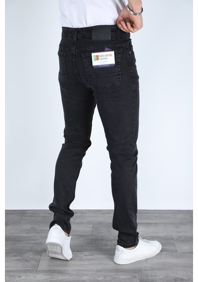 Myrab Denim Erkek Siyah Regular Fit Rahat Kesim Denim Siyah Jeans