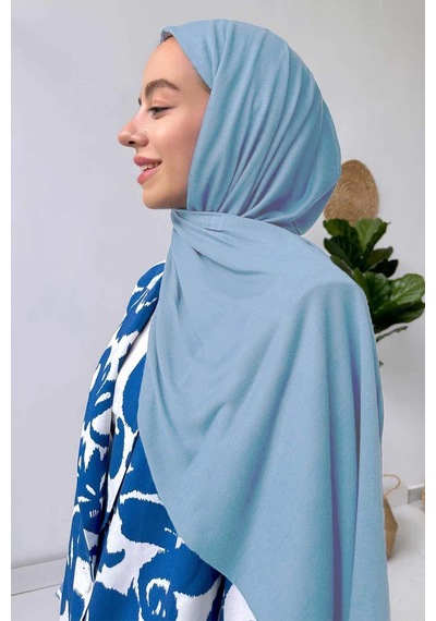 Ka Hijab Penye Şal - Bebe Mavi